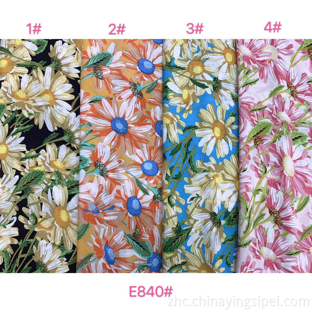 ISP纺织女装布料织物普通编织的人造丝纺织品材料印花织物用于礼服